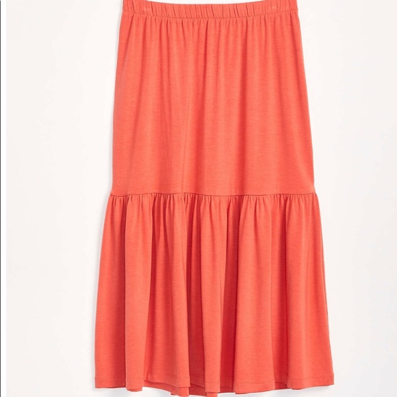 Lou & Grey Signature Soft Ruffle Midi Skirt - XS - Picture 2 of 4